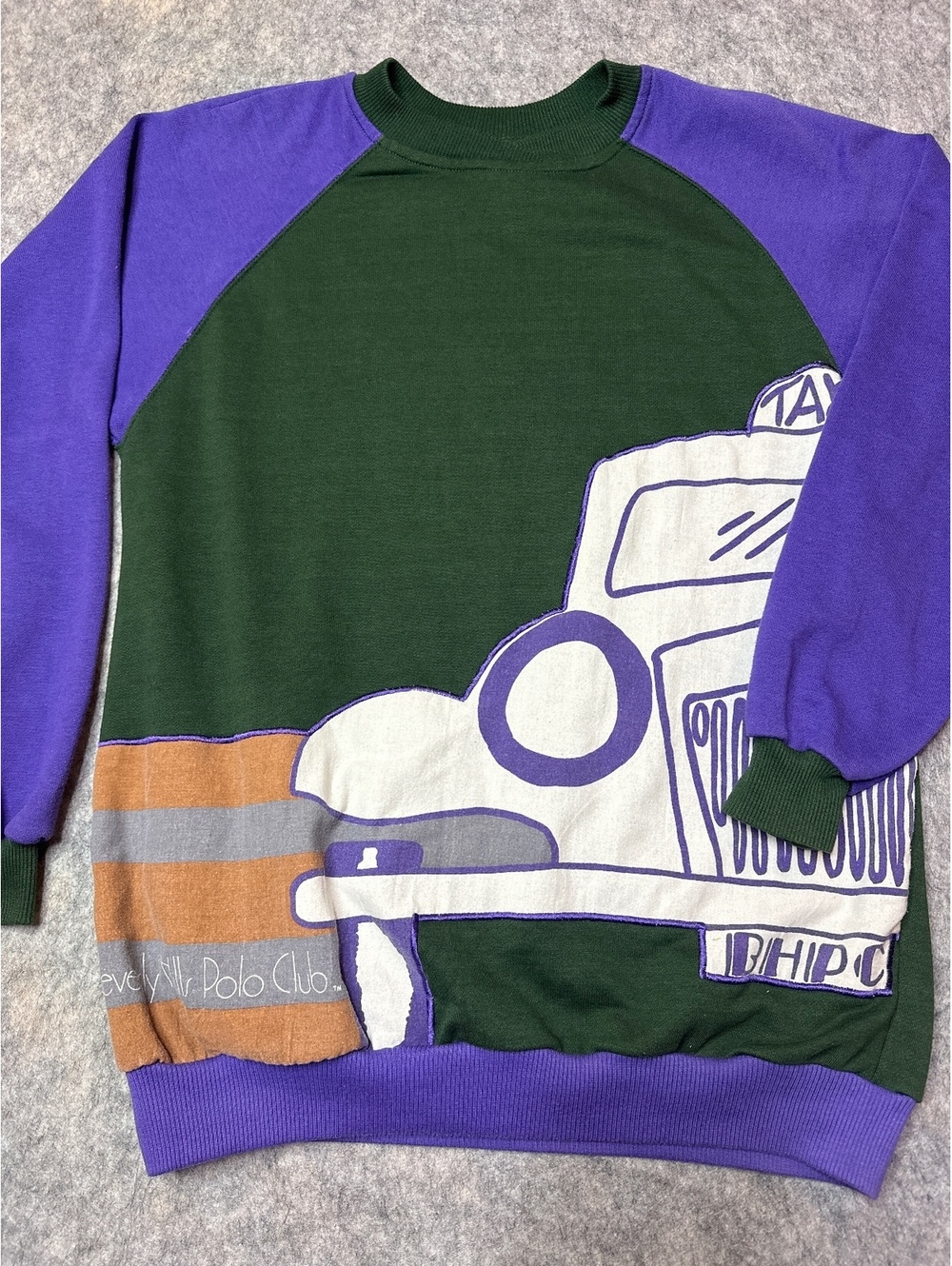 Beverly Hills Polo Club Vintage Graphic Sweatshirt Medium